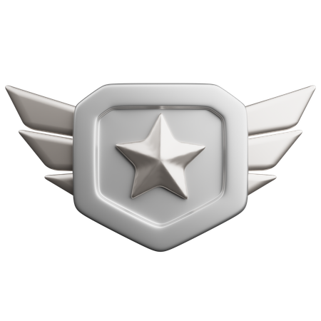 Rang argent  3D Icon