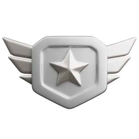 Rang argent  3D Icon