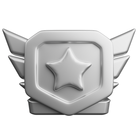 Rang argent  3D Icon