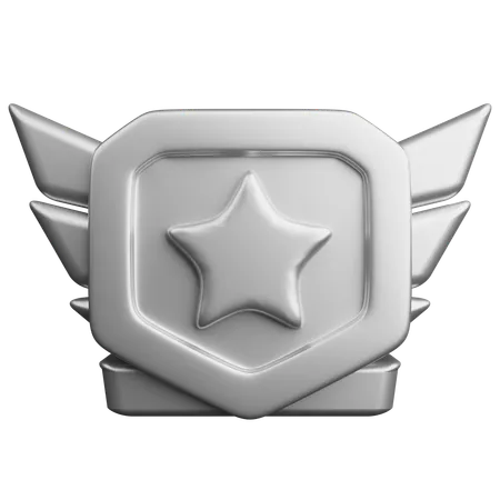 Rang argent  3D Icon