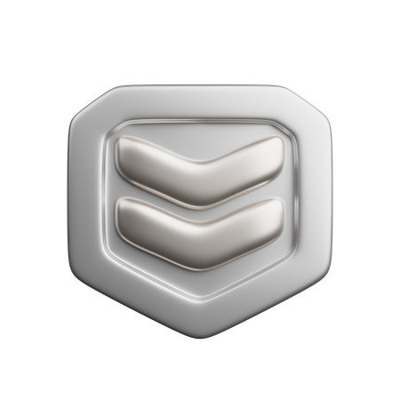 Rang argent  3D Icon