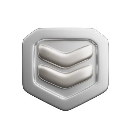 Rang argent  3D Icon