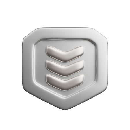 Rang argent  3D Icon