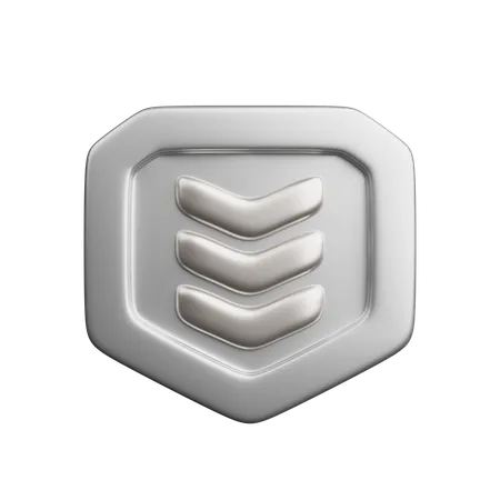 Rang argent  3D Icon