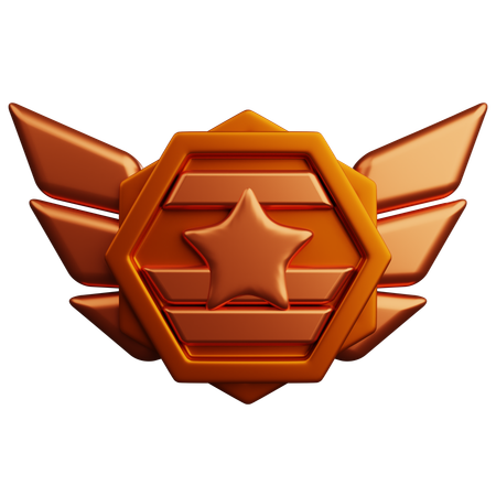 Rang bronze  3D Icon