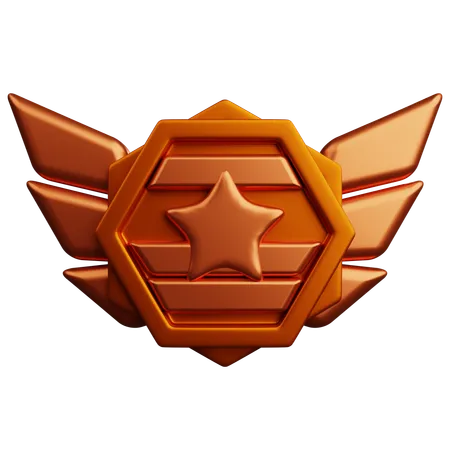 Rang bronze  3D Icon