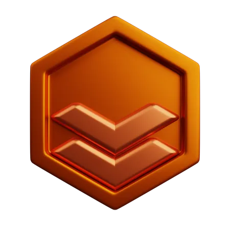 Rang bronze  3D Icon