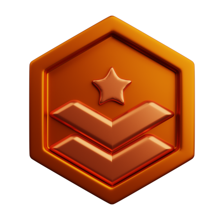 Rang bronze  3D Icon