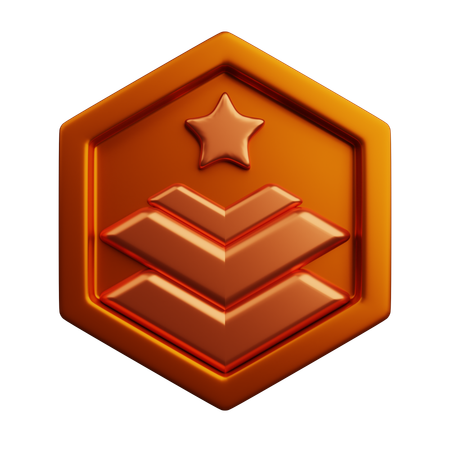 Rang bronze  3D Icon