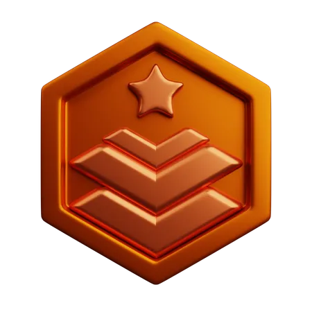 Rang bronze  3D Icon