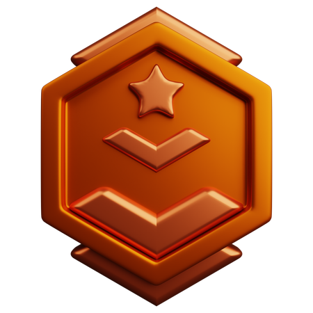 Rang bronze  3D Icon