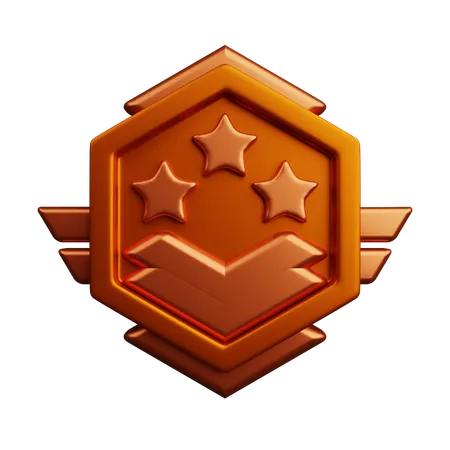 Rang bronze  3D Icon