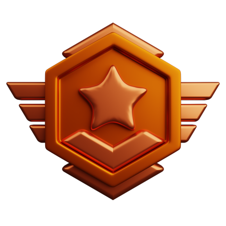 Rang bronze  3D Icon