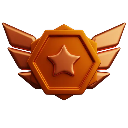 Rang bronze  3D Icon