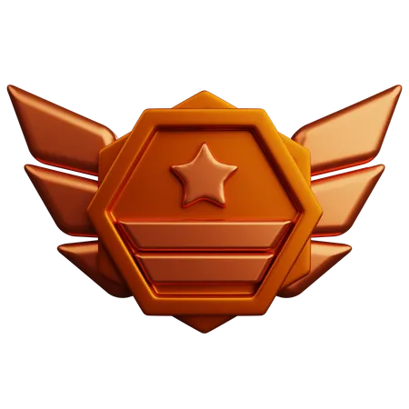 Rang bronze  3D Icon