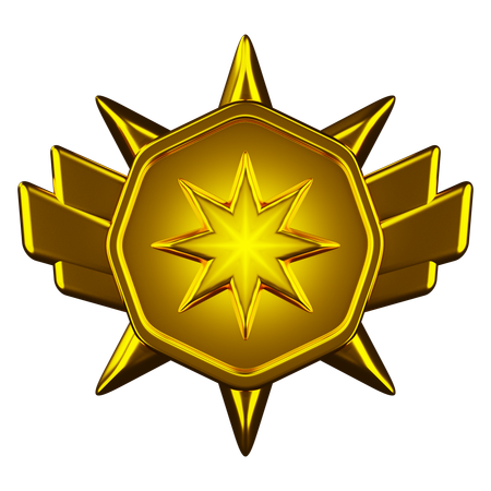 Rang Gold  3D Icon