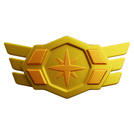 Rang Gold  3D Icon