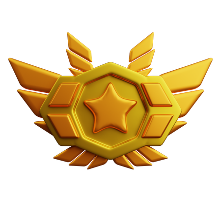 Rang Gold  3D Icon