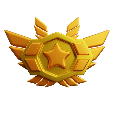 Rang Gold  3D Icon