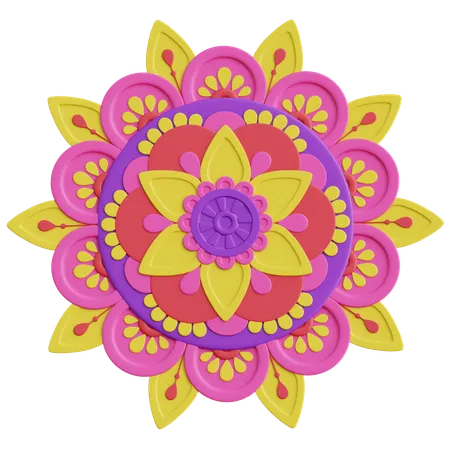 Rangoli  3D Icon