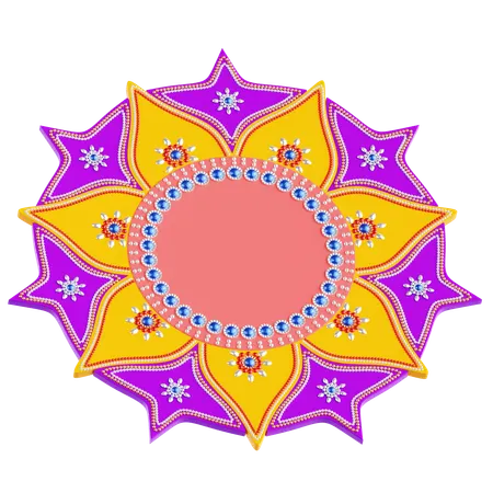Rangoli  3D Icon