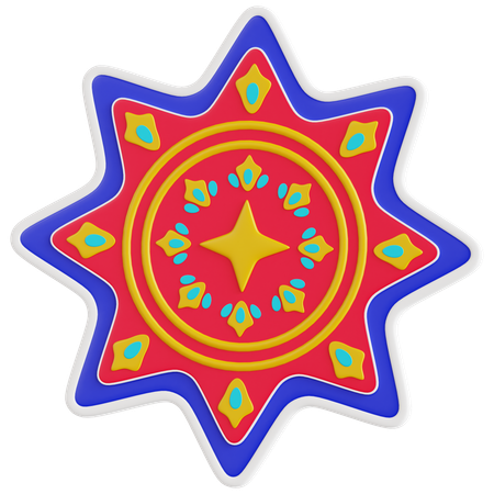 Rangoli  3D Icon