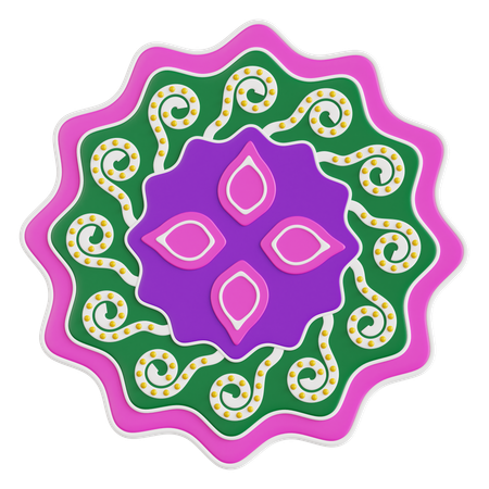 Rangoli  3D Icon