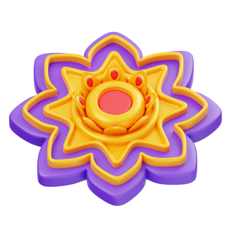 Rangoli  3D Icon