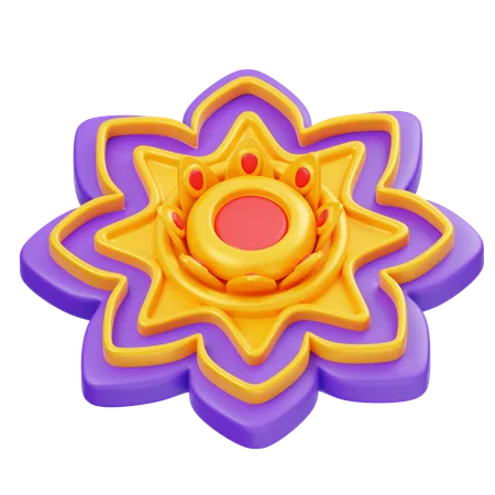 Rangoli  3D Icon