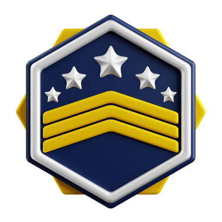 Rank Badge  3D Icon