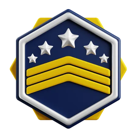 Rank Badge  3D Icon