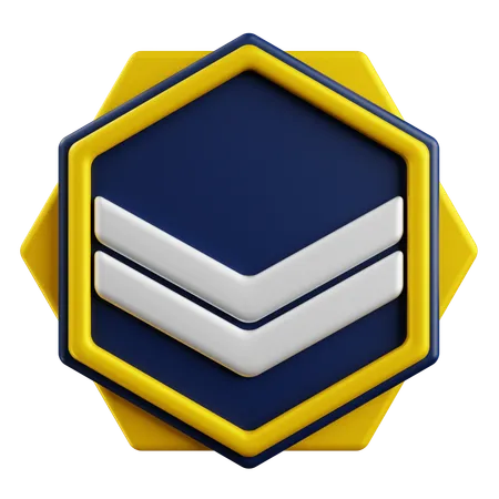 Rank Badge  3D Icon