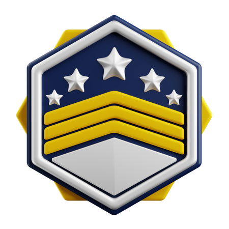 Rank Badge  3D Icon