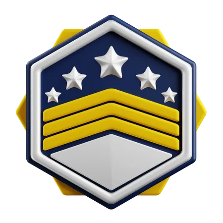 Rank Badge  3D Icon