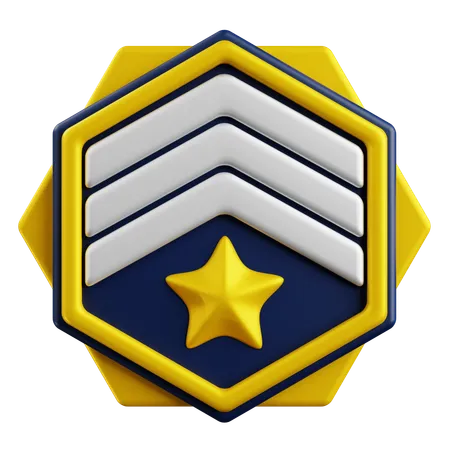 Rank Badge  3D Icon