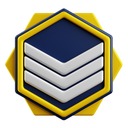 Rank Badge  3D Icon