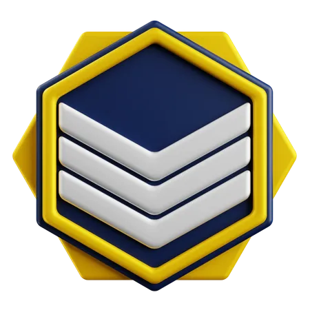 Rank Badge  3D Icon