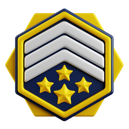 Rank Badge  3D Icon