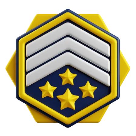 Rank Badge  3D Icon