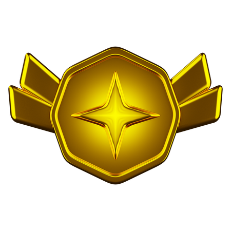 랭크 골드  3D Icon