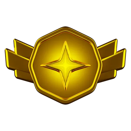 랭크 골드  3D Icon