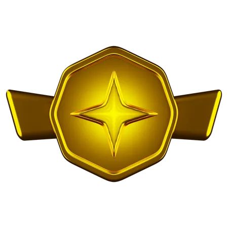 랭크 골드  3D Icon