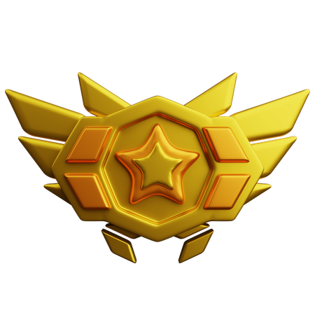 랭크 골드  3D Icon