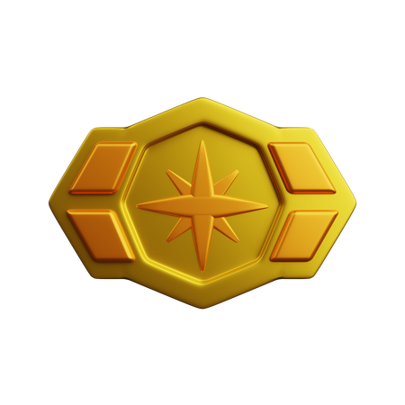 랭크 골드  3D Icon