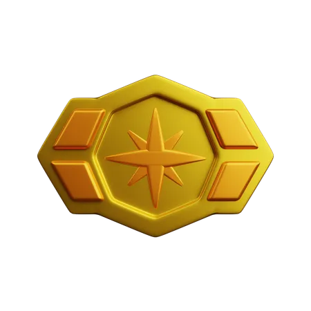 랭크 골드  3D Icon