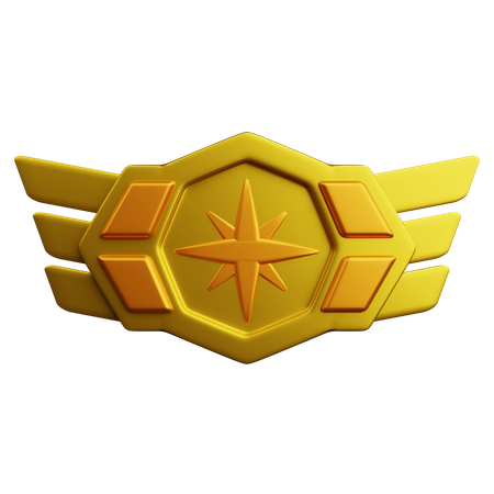 랭크 골드  3D Icon