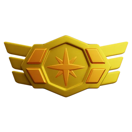 랭크 골드  3D Icon