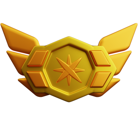 랭크 골드  3D Icon