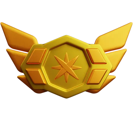 랭크 골드  3D Icon