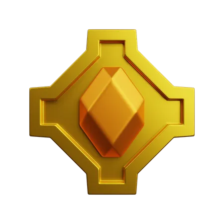 랭크 골드  3D Icon